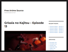 Tablet Screenshot of freeanimesource.com